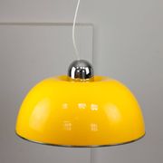 Rare Large Yellow Space-age Pendant from Guzzini, 1970s