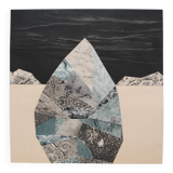 Collage on paper • mineralogy iv