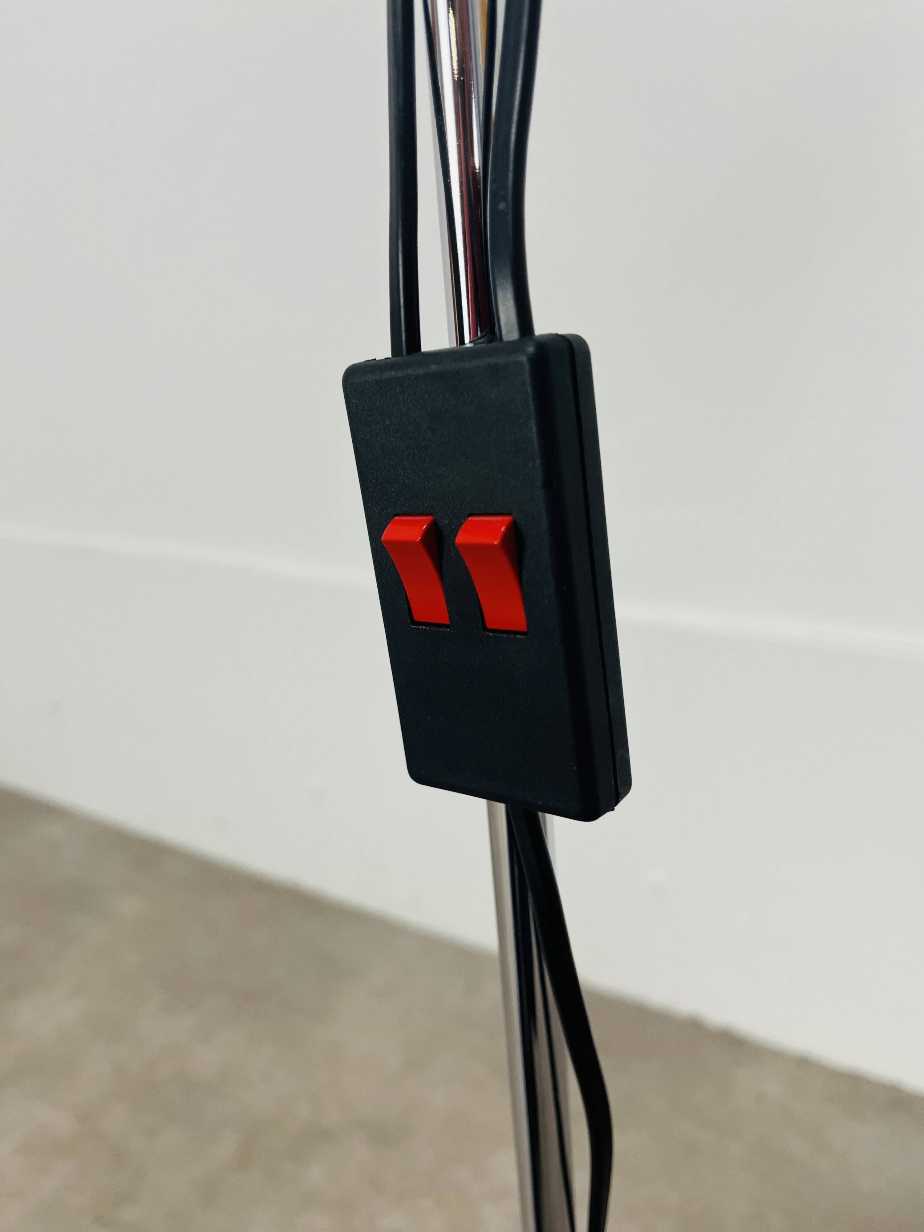 Miwi floor lamp with 2 vintage adjustable spots, black metal