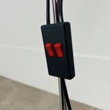 Miwi floor lamp with 2 vintage adjustable spots, black metal