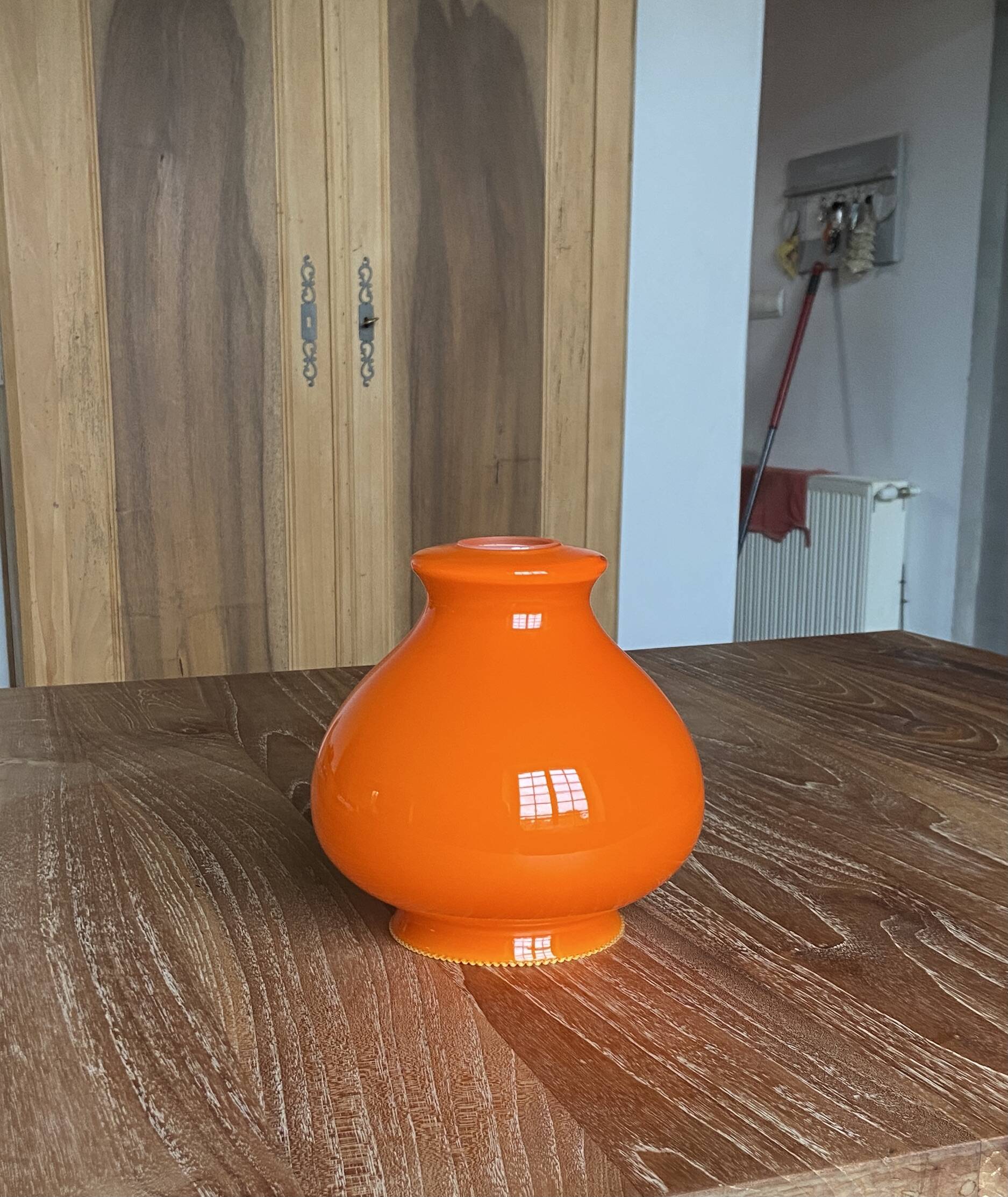 Orange lampshade from the 1970s