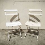 Paire de chaises de jardin anciennes