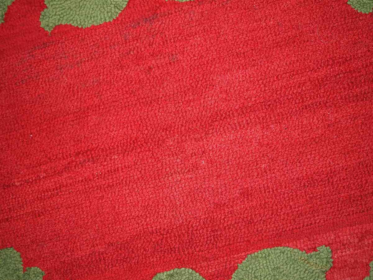 Old American carpet Hooked handmade 88cm x 152cm 1920