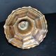 Antique bronze candlestick 18th century octagonal carved chandelier Louis XIV 23.5 cm