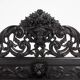 Baroque Richly Carved Black Wooden Sculptured Shelf, France, 1850s