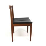 Scandinavian chair in teak and leather, Karl-Erik Ekselius, JOC Vetlanda, Sweden