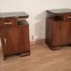 Tables de chevet italiennes Art Déco en noyer, Set de 2
