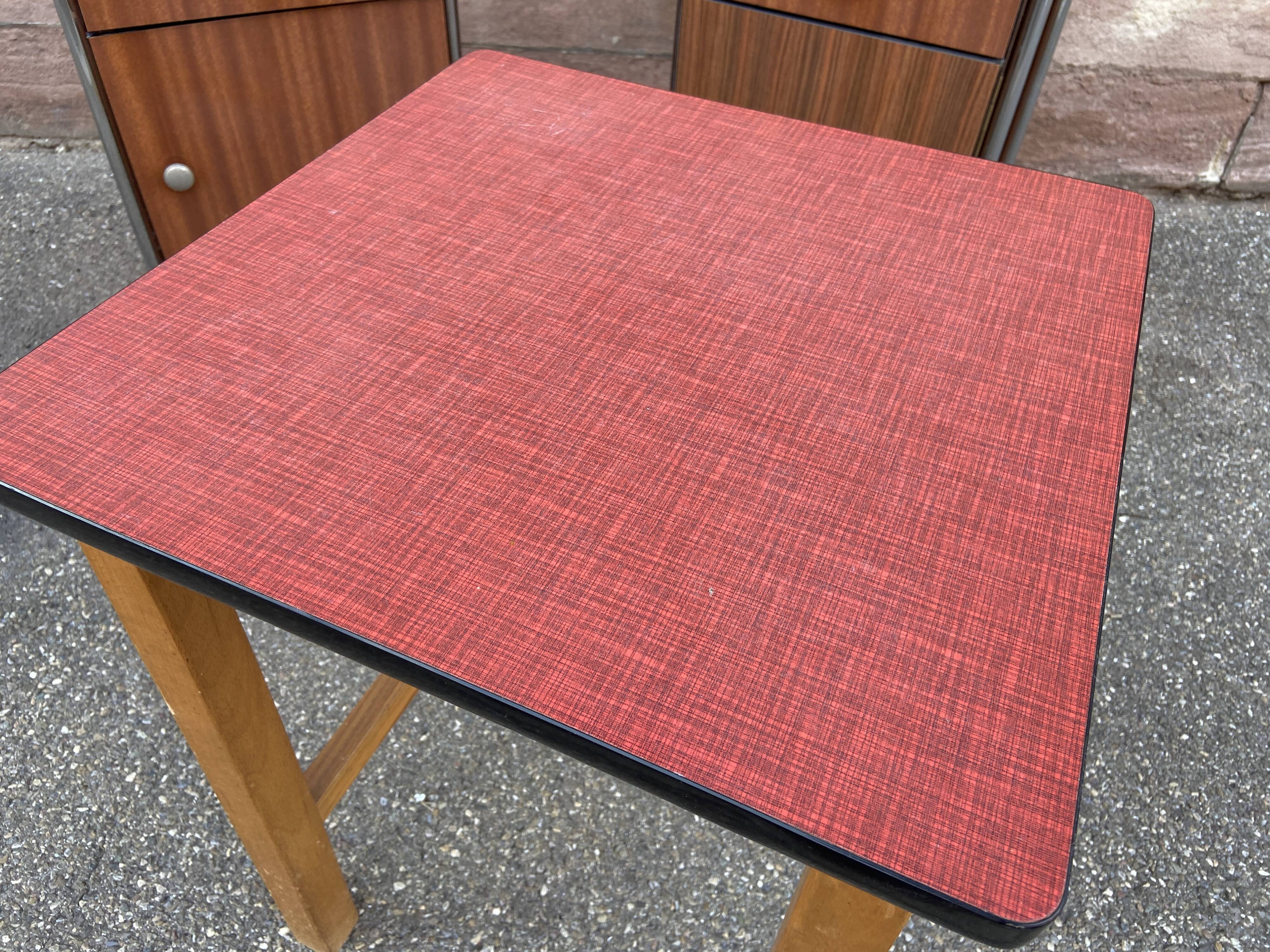 Table basse d’appoint cocktail formica française vintage design 1960