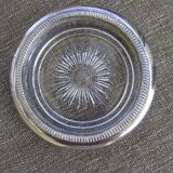 6 coasters and silver metal support