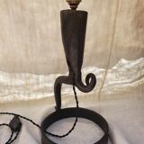 Iron lamp folk art