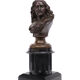 Bronze bust jacob van campen, 1595 - 1675, sculptor jacques elion 1842-1893