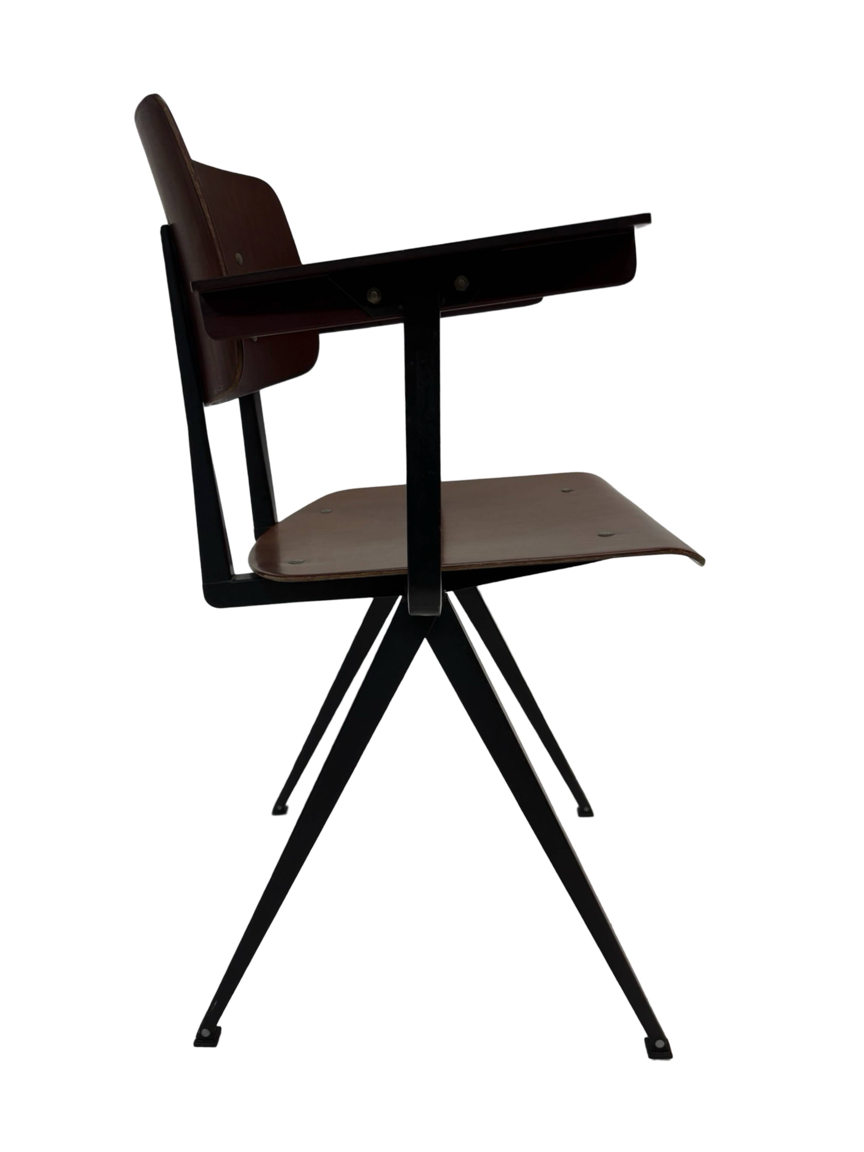 Vintage Galvanitas S16 chair with armrests, 1960 Netherlands Design