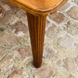 Oak community table with 8 drawers, 19th century
