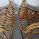 2 fauteuils rotin adulte 1960