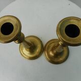 Pair of brass candlesticks