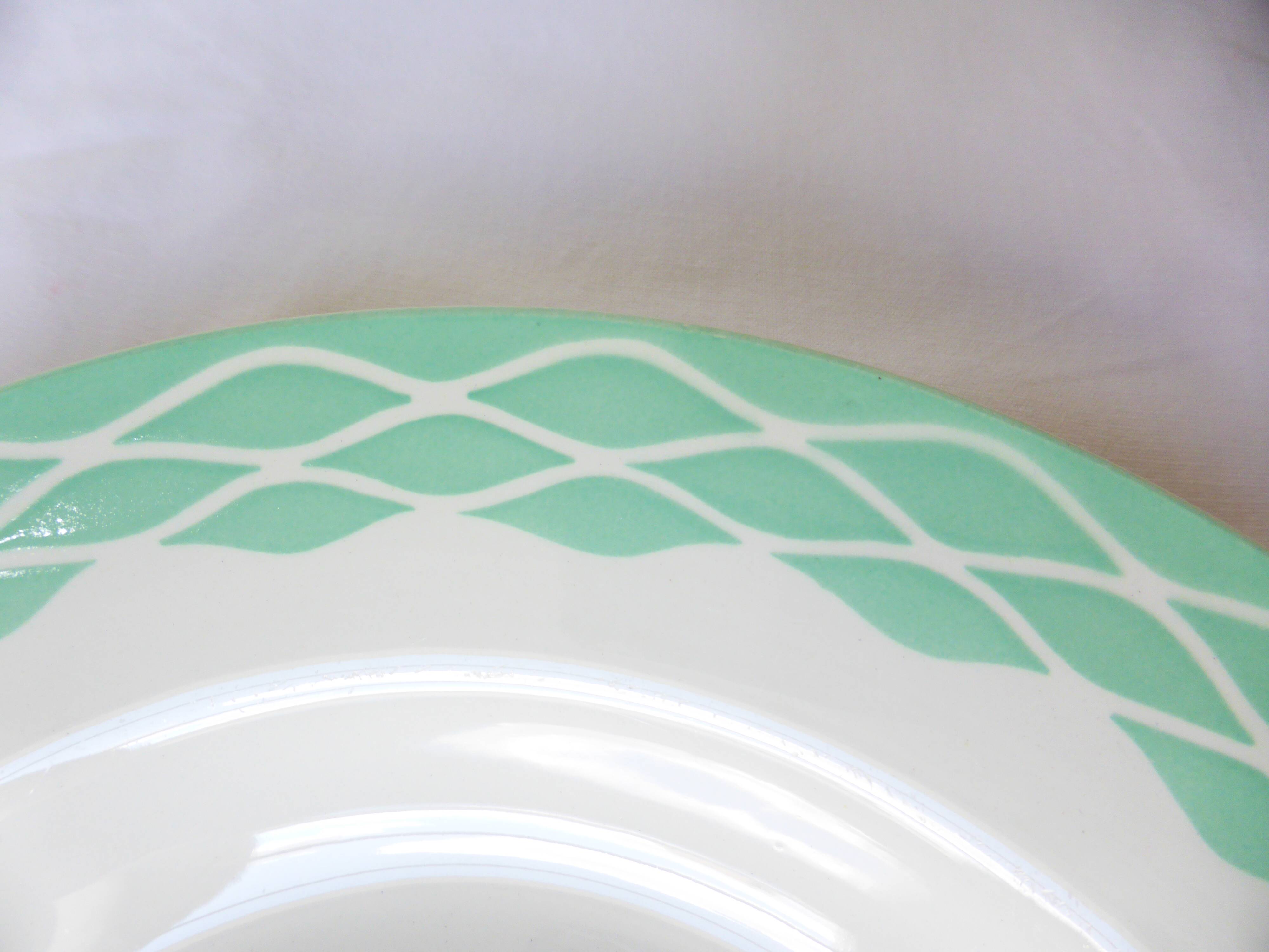 2 Digoin Sarreguemines Lola pattern soup plates 220636