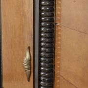 1940s vintage sideboard in wood and glass Italian Art Deco design
