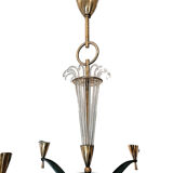Chandelier of the end of the era art deco design 1940s