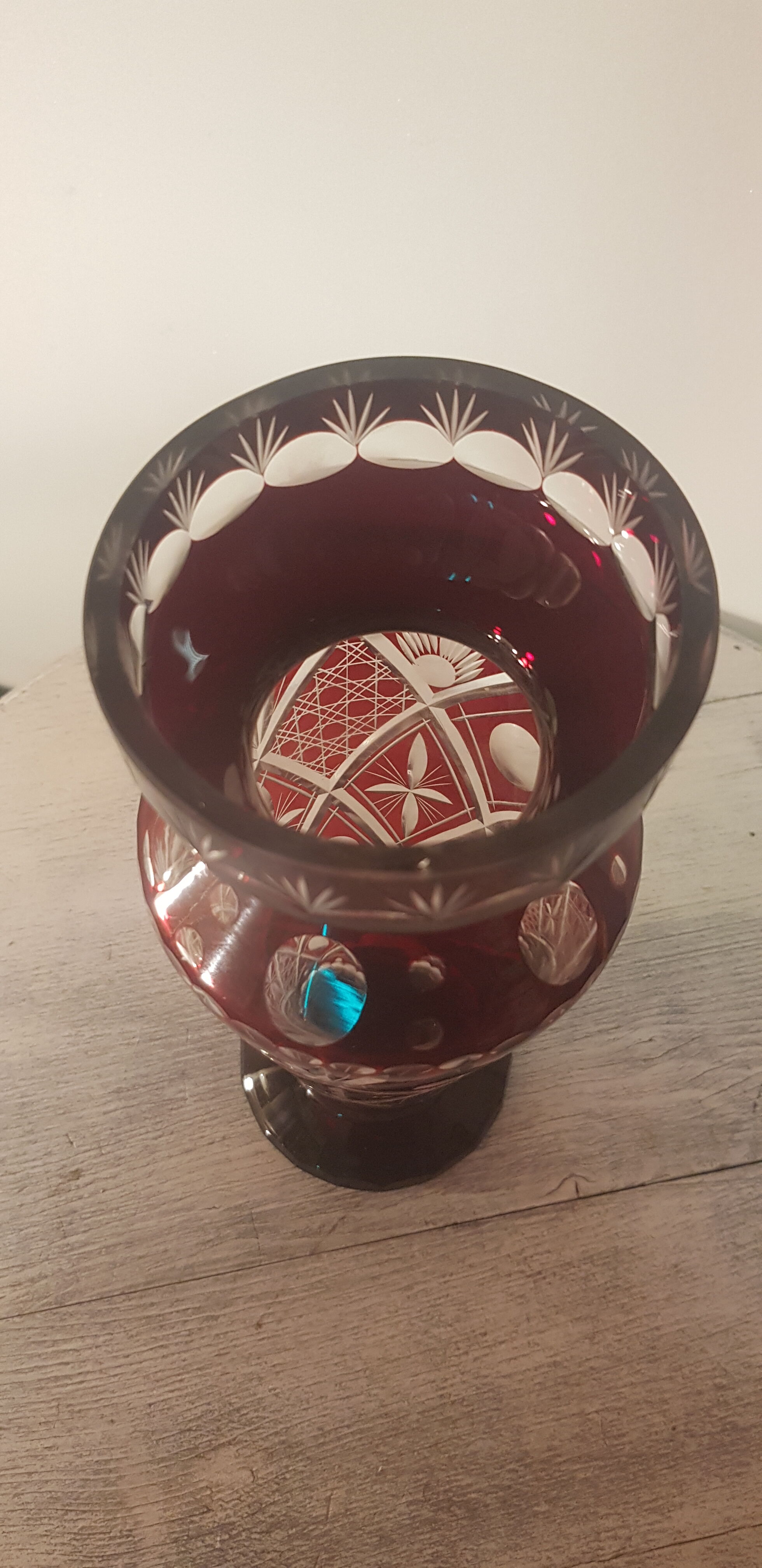 Vase en cristal de Bohème
