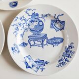 Set of 3 plates decorating Japanese