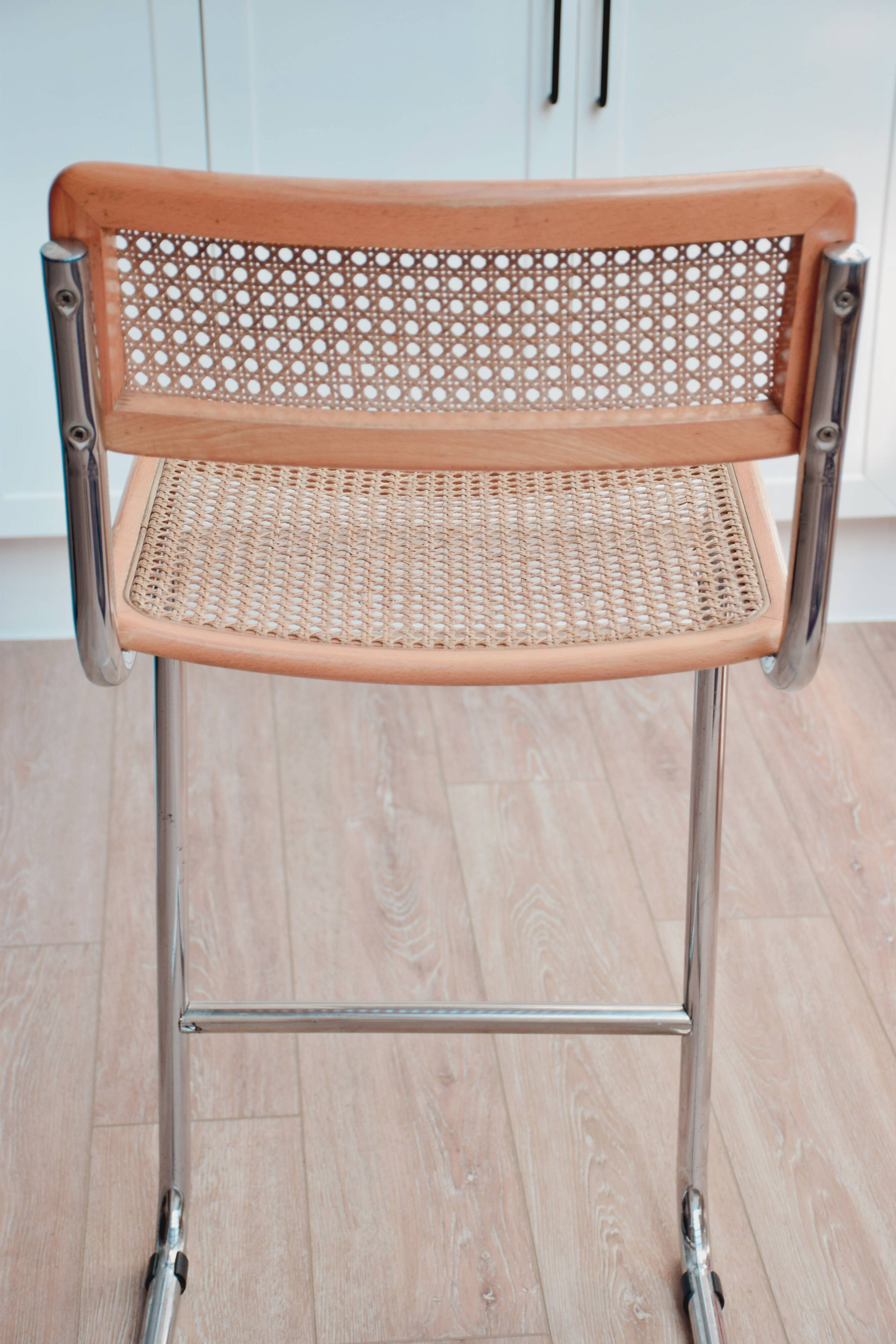 Chaise de Bar Cesca S32 par Marcel Breuer