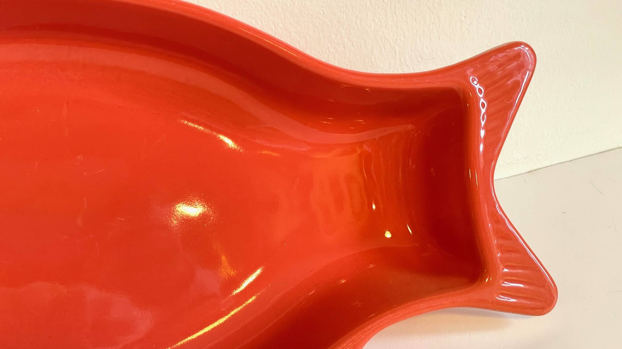 Emile Henry France ceramic dish FISH shape
