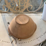 4 bowls in eared stoneware, vintage Gien France sandstone