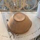 4 bowls in eared stoneware, vintage Gien France sandstone