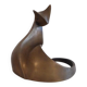 Abstract animal sculpture in bronze