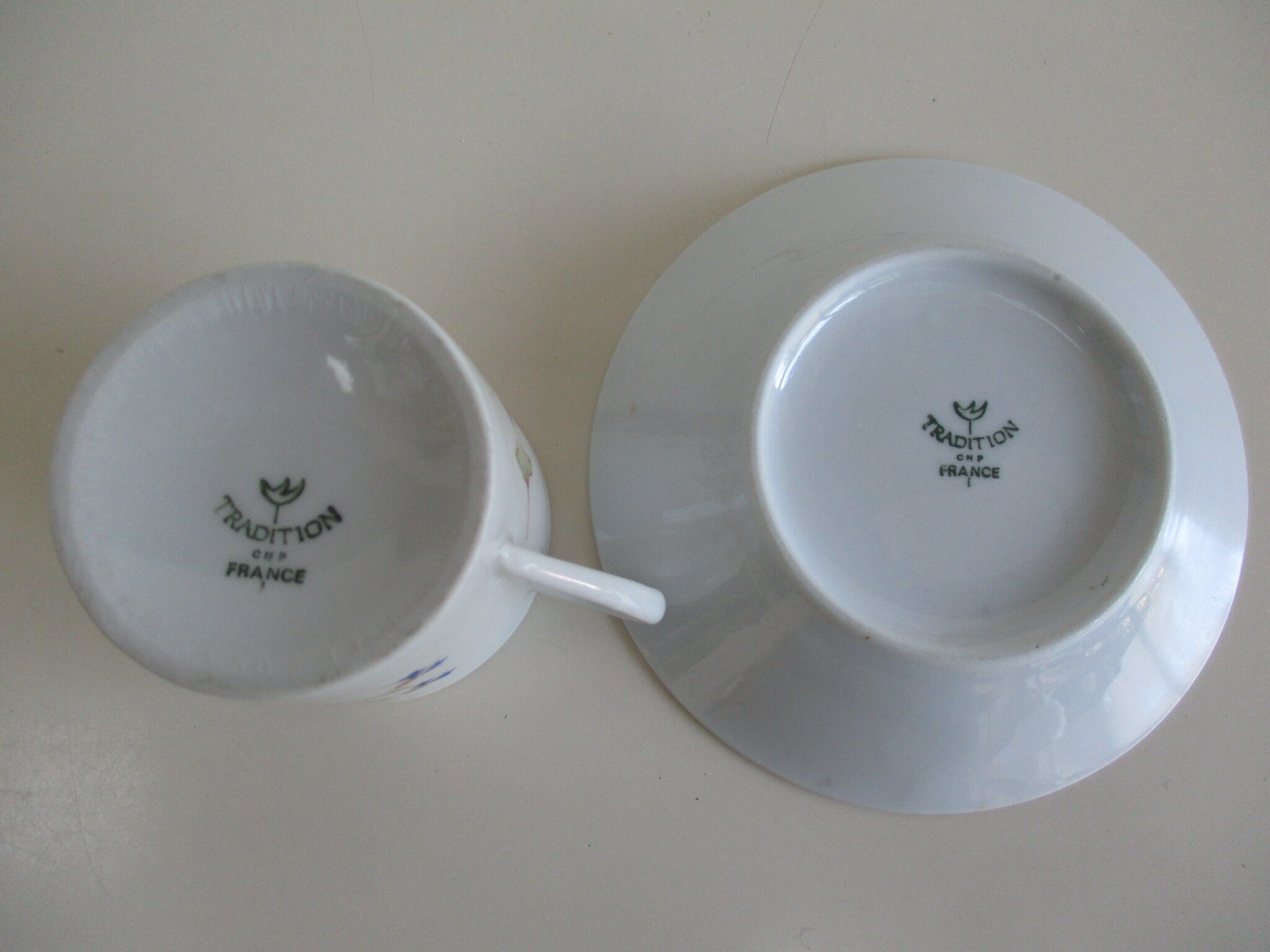 Cup and under cup limoges