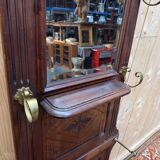 Coat rack - Napoleon III wardrobe in walnut and brass