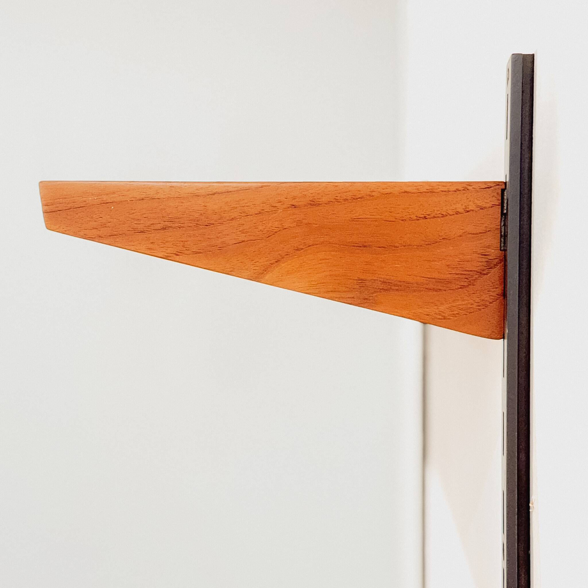 Kai Kristiansen Teak Wall Shelves, FM Møbler, Denmark 1960s