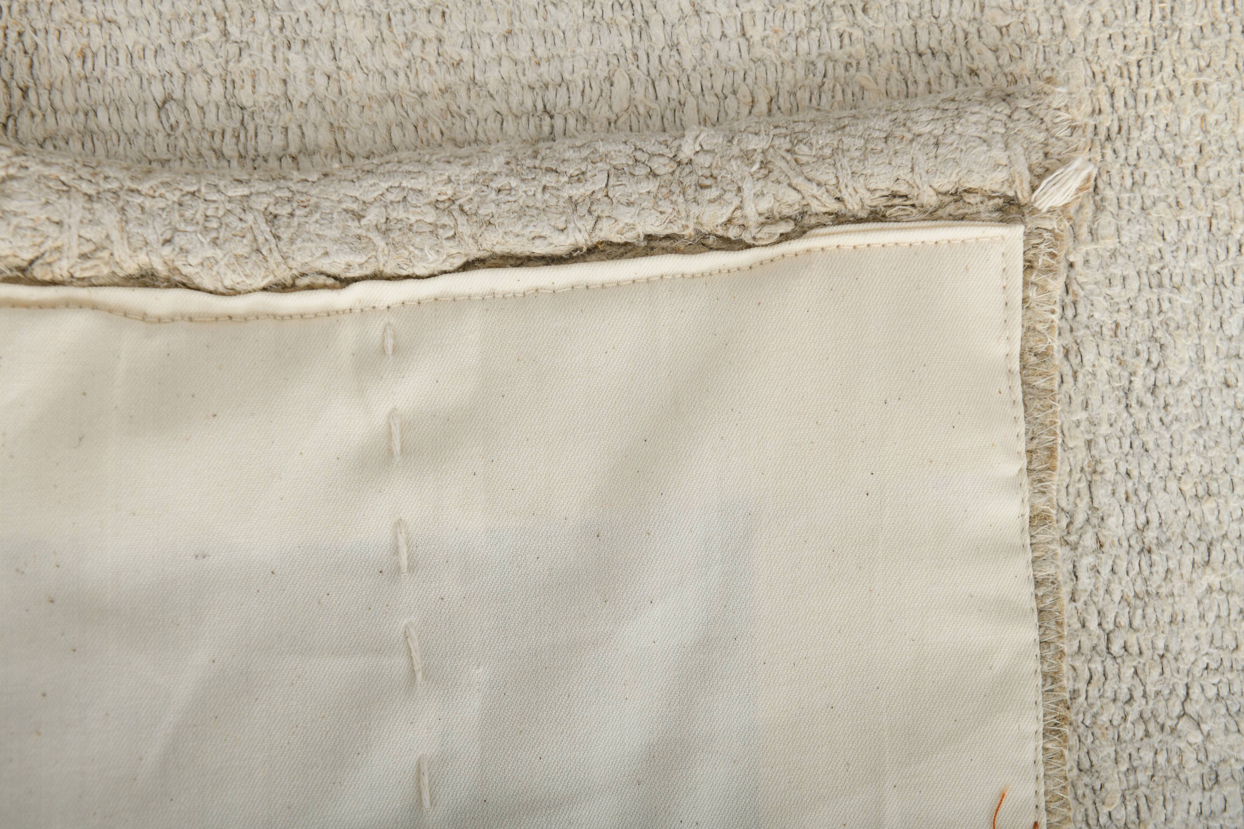 2x7 Muted Color Handmade Runner Rug, Hemp Runner, 68x200 Cm