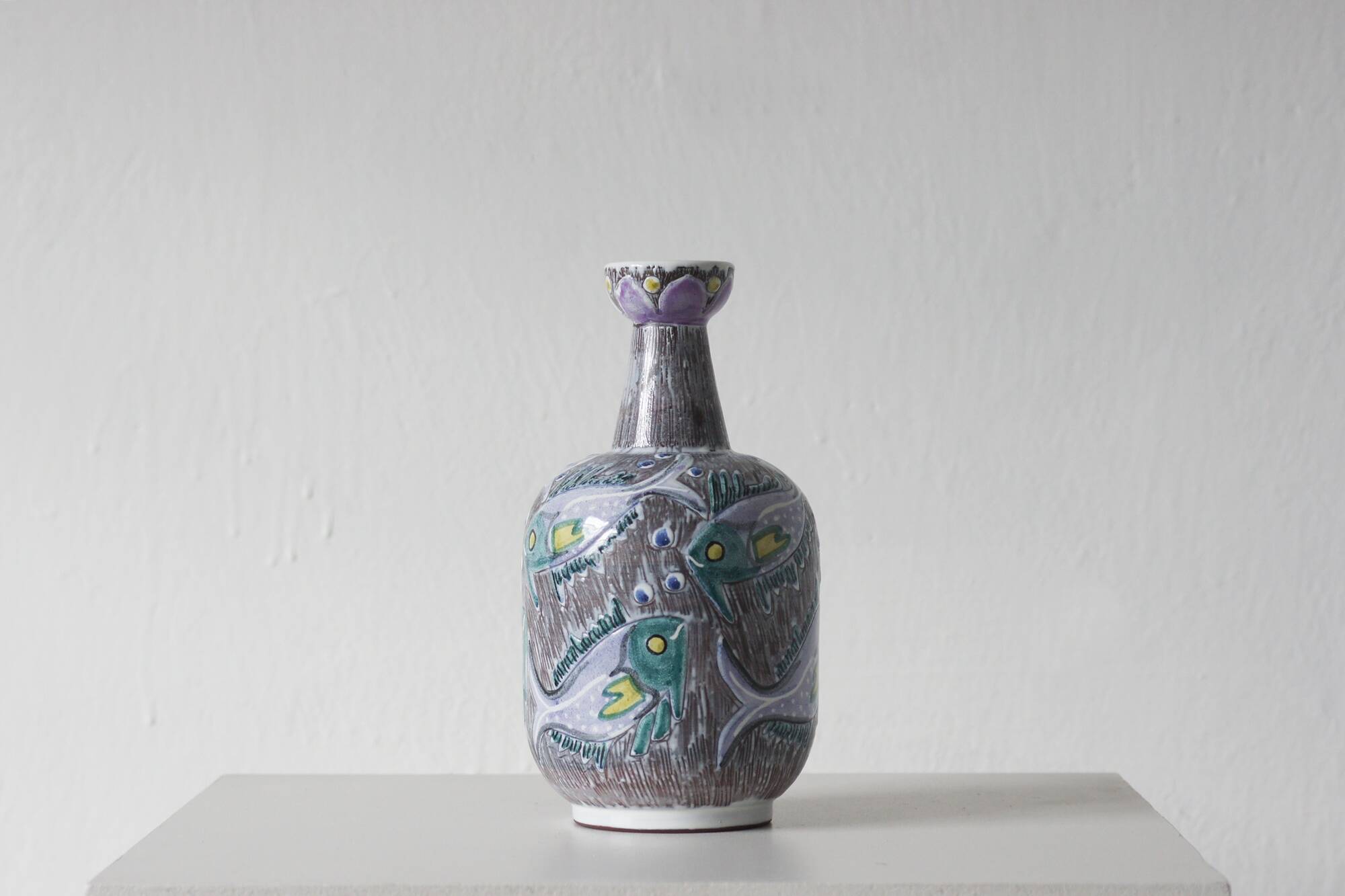 Ceramic Vase from Laholm, Sweden, 1960s