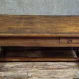 Large antique solid wood table from the Louis XIV period.