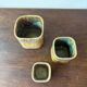 Set of 3 Art Nouveau flower pots by Gustav de Bruyn