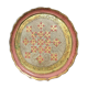 Pink and golden Florentine round top
