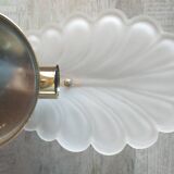 Art Deco shell leaf wall lamp