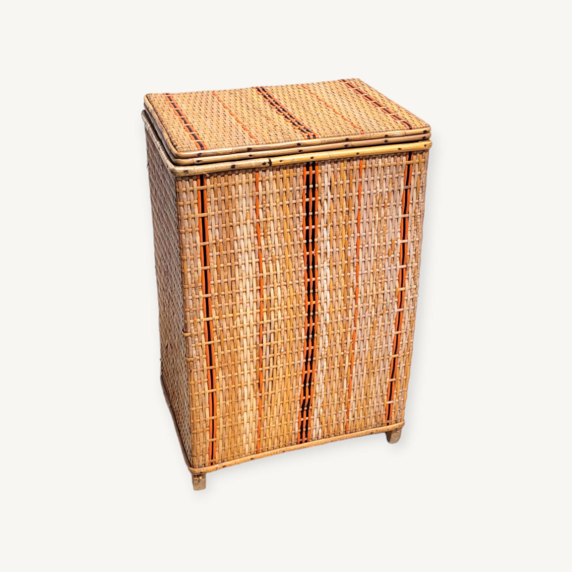 Rattan chest from the 1950s