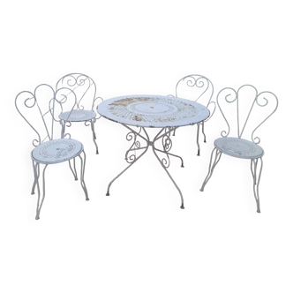 Salon de jardin en fer forgé