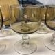 Ensemble de 6 verres vintage verre fumé