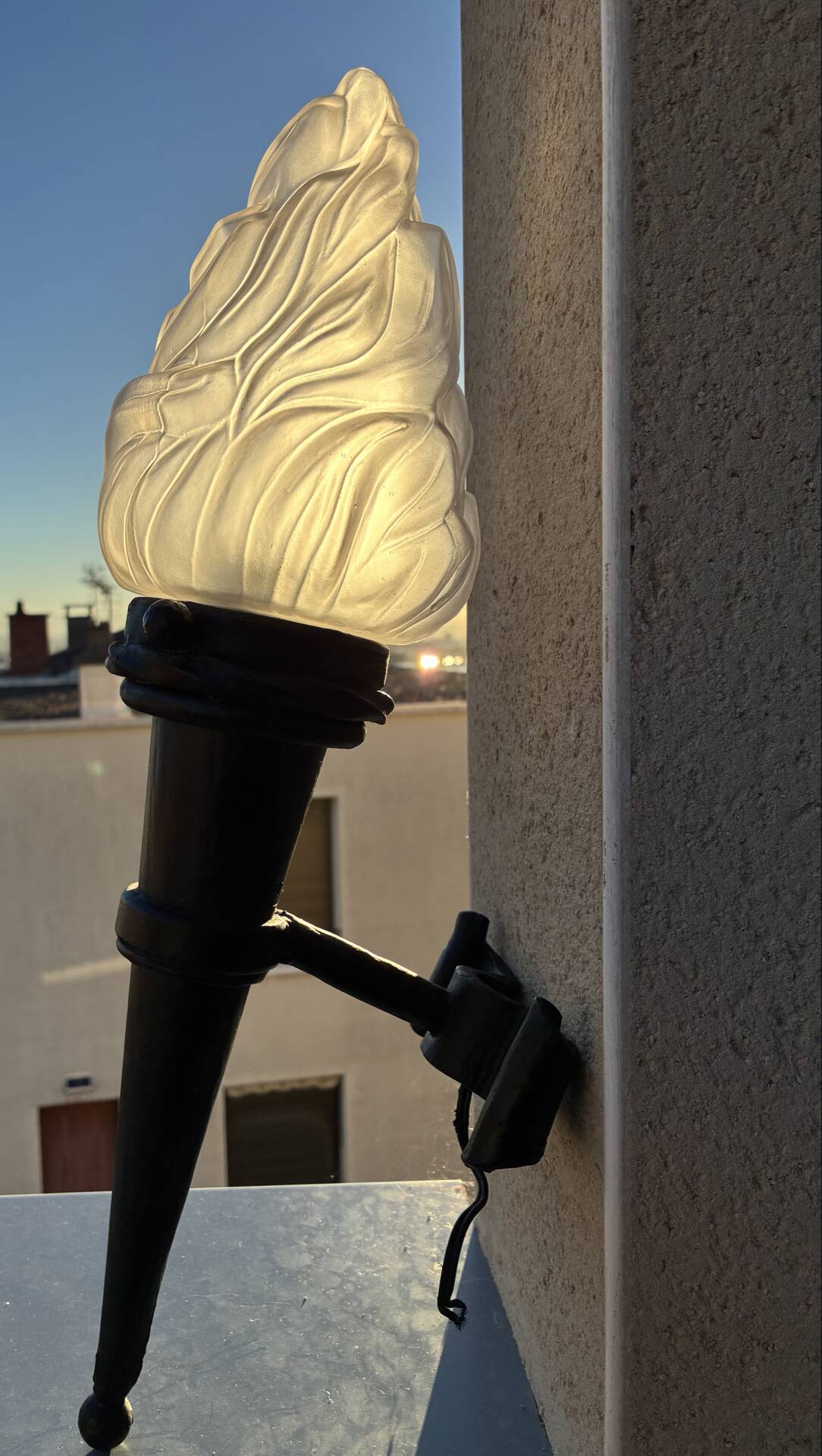 Torch wall light