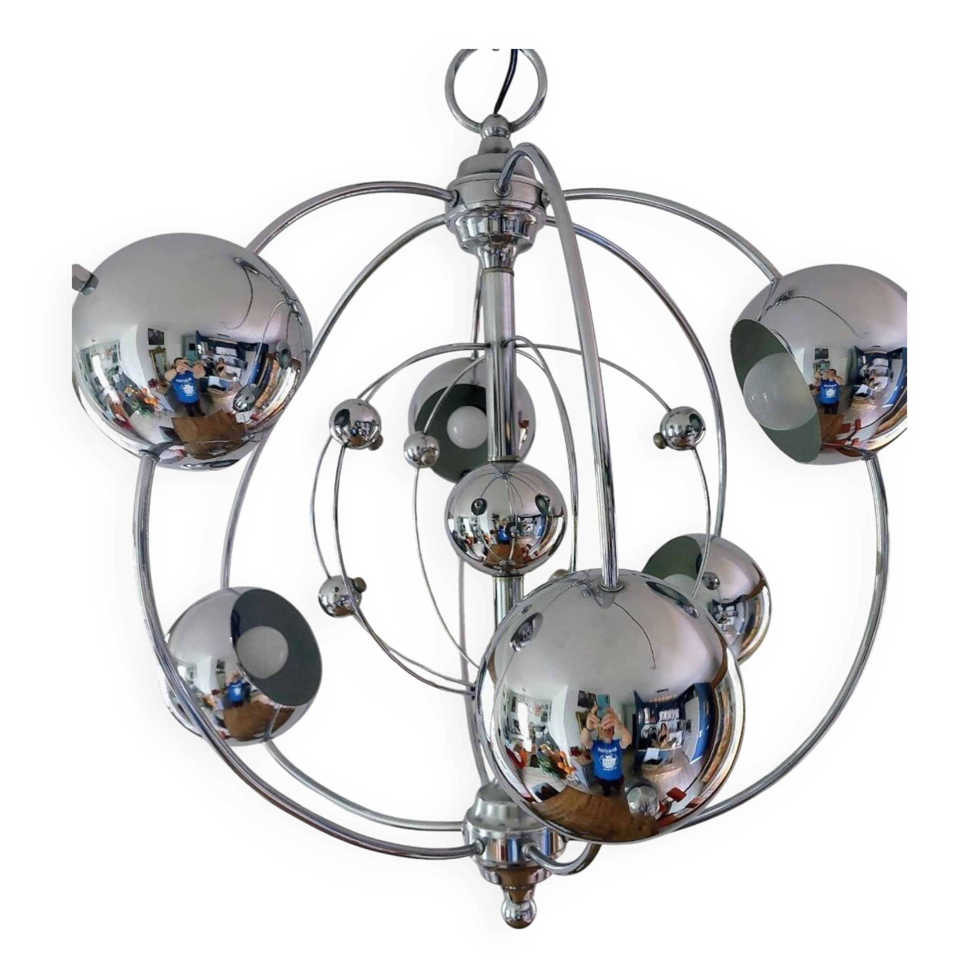 Italian Space Age chandelier, 1970s