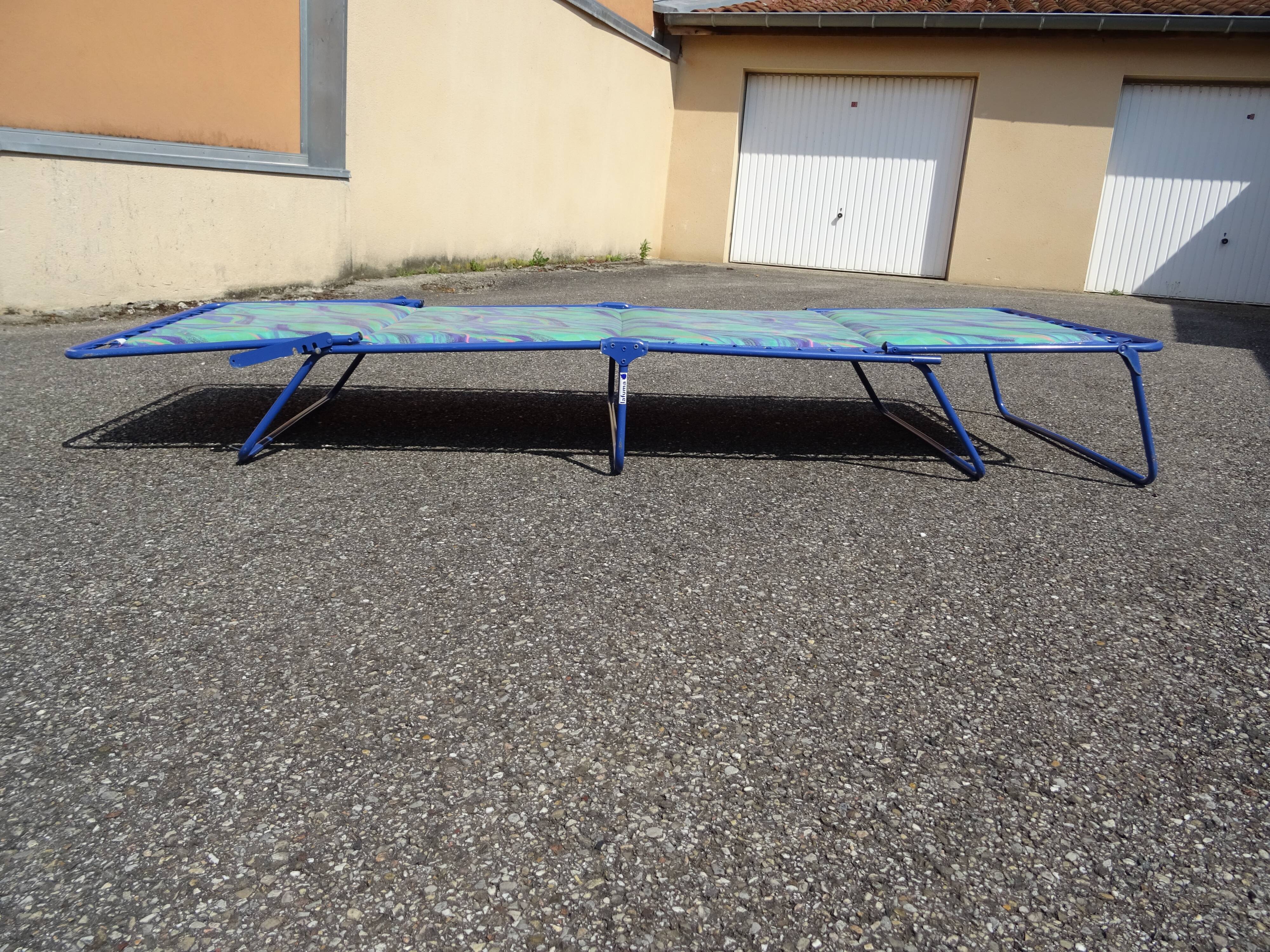 Transat Lafuma lit de repos vintage
