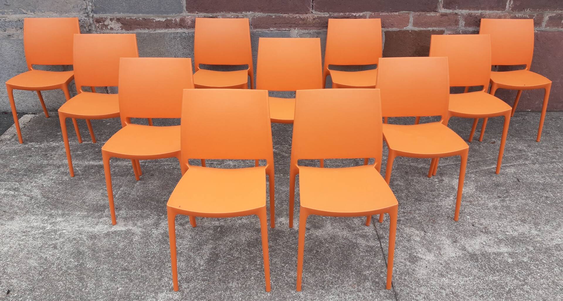 Chaises de jardin empilables (Lot de 11 chaises)