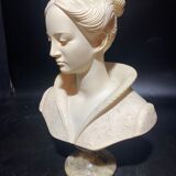 Hand-retouched cast plaster bust