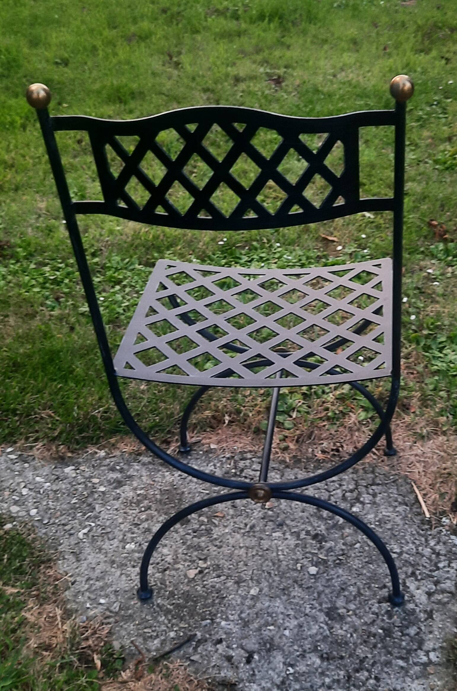 Serie de 6 chaises en acier