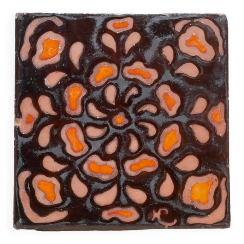 Dessous De Plat Céramique Coloré Vintage - 22 X 17.5 Cm, Multicouleur