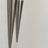 Vintage wall light pair, metal, France, 1980.