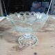 Antique glass fruit bowl